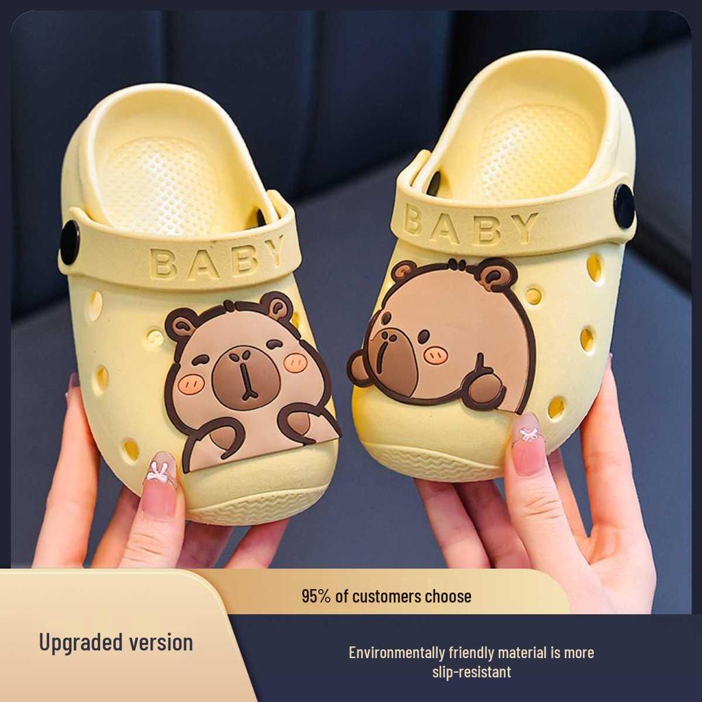 Klapki Dziecięce w Stylu Kreskówkowym 2026: Antypoślizgowe, Miękkopodstawne, Dwustronne Sandały dla Chłopców i Dziewcząt