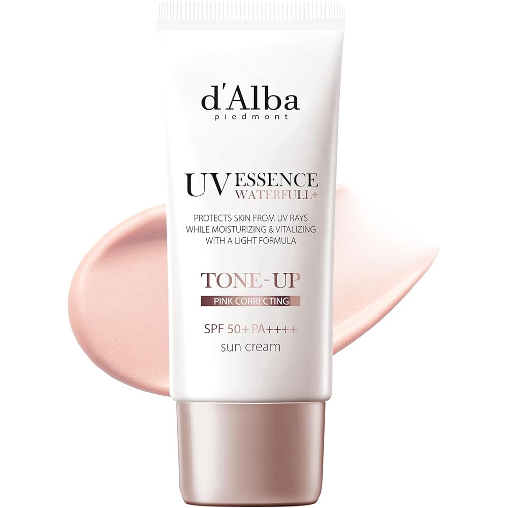 d Alba Pink Tone Up Sun Cream 35ml Long-lasting Oil Control Makeup Base Sunscreen