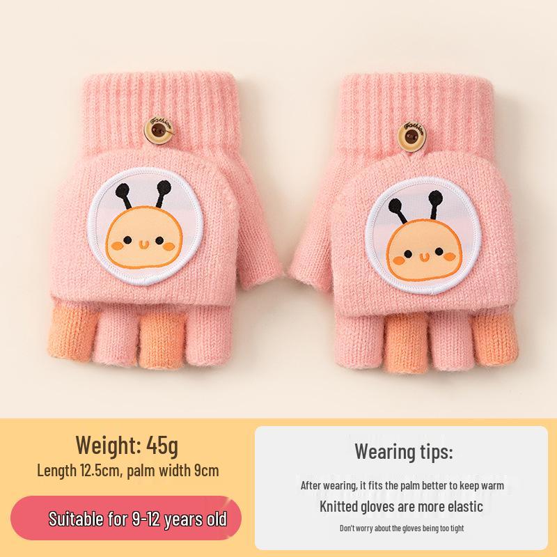 Gemütliche Cartoon-Krokodil-Fäustlinge für Kinder