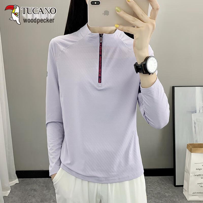 TUCANO Women s Outdoor Long-Sleeve Half-Zip Quick-Dry T-Shirt XL
