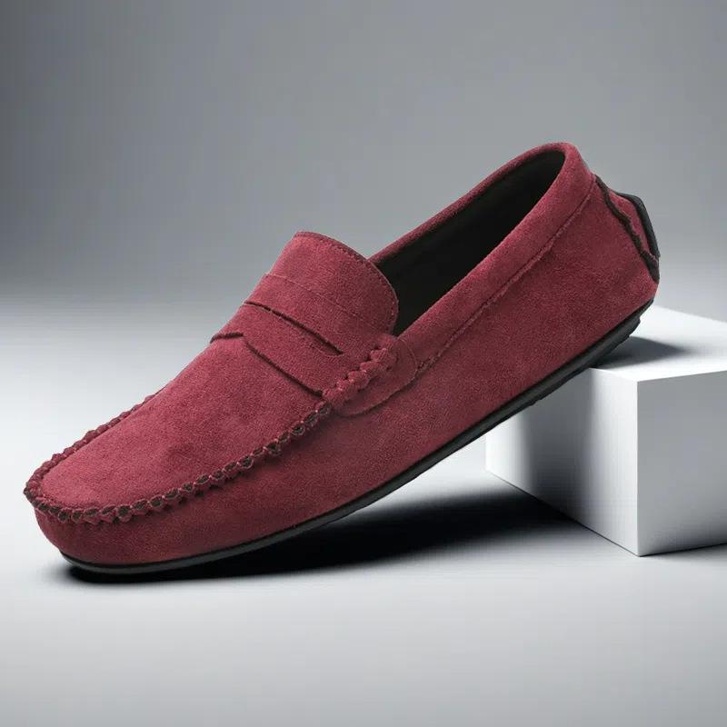 Herren Europäisches Leder Slipper Driving Loafers