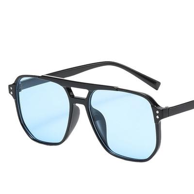 Retro Double Beam Sunglasses Simple Large Frame Sunshade Sunglasses Personalized Marine Glasses