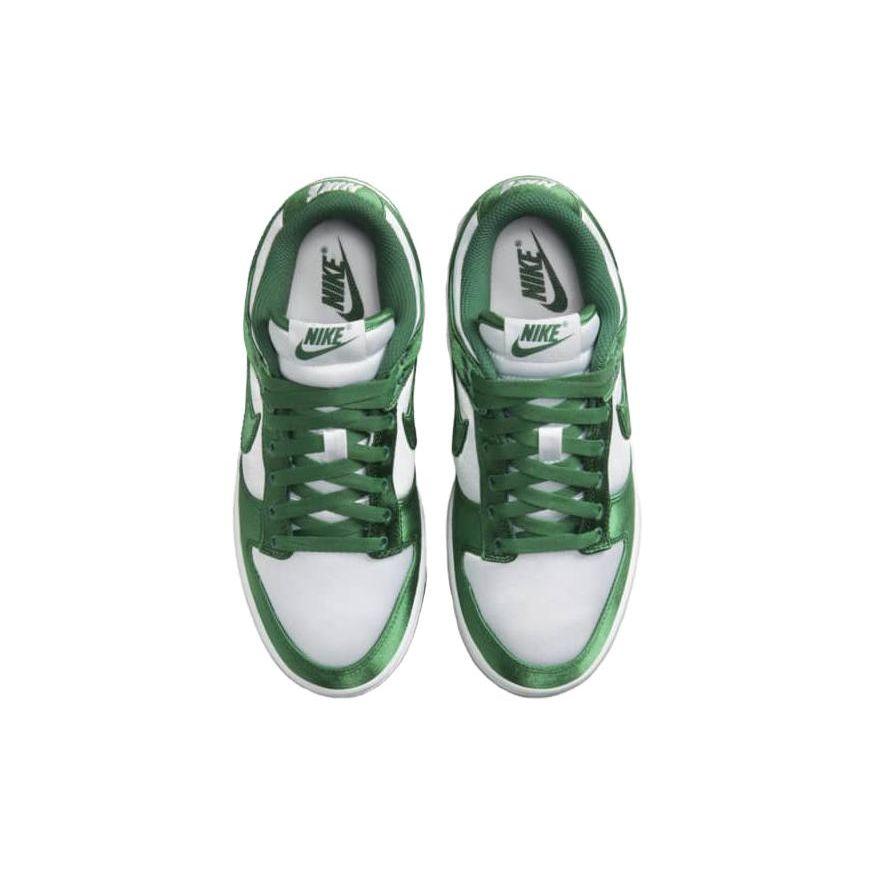 Nike Sneakers da Donna Dunk Low Satin Green Bianche Team-Green DX5931-100