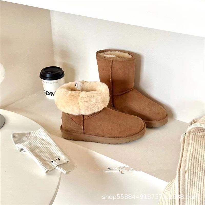 Henan Sangpo snow boots classic sheepskin fur integrated warm versatile