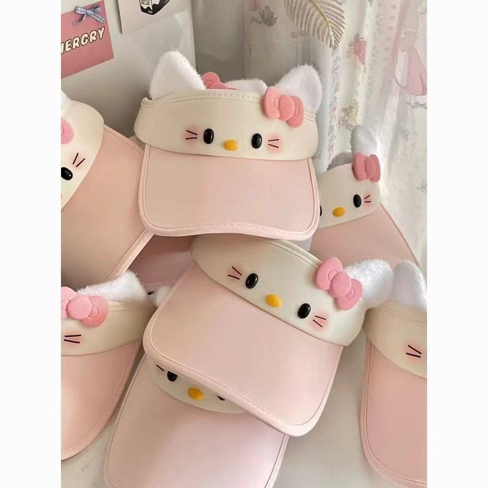 Summer Sun Hat for Women - Sweet & Cute Outdoor Bowknot Cycling Visor Cap