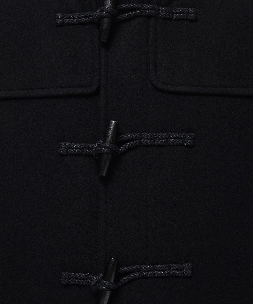 Musinsa Standard Wool Blend Oversized Duffle Coat [Black]