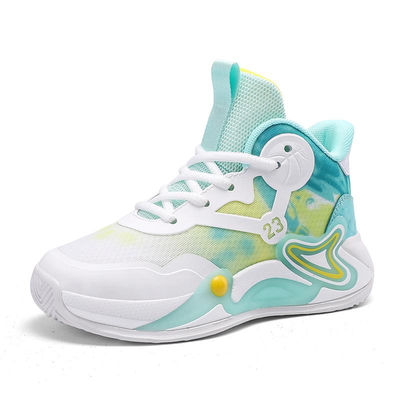 Tênis de Basquete Infantil Malha Respirável Tênis da Moda para Meninos Tênis Esportivo Escolar para Meninas Tênis Casuais Infantis Atlético para Exterior