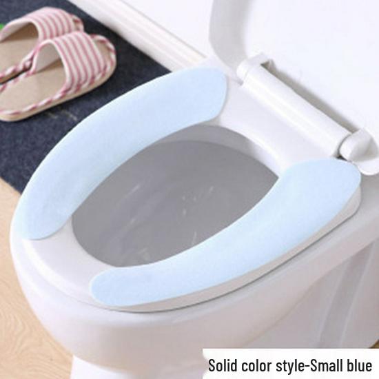 

Мягкая моющаяся подушка для сиденья унитаза клейкая антистатическая теплая подкладка синий
