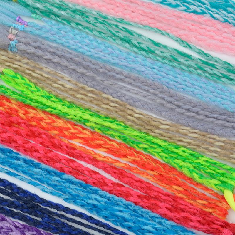 Colored Hair Extensions for Kids Ponytail Hair Accessories Clip In Ponytail with Rubber Bands for Women Synthetic Hair Pieces