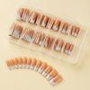 120x/Box French Tip False Nails Press On Nails Coffin False Nails Full Cover Stick on Nails Artificial Nails for Woman