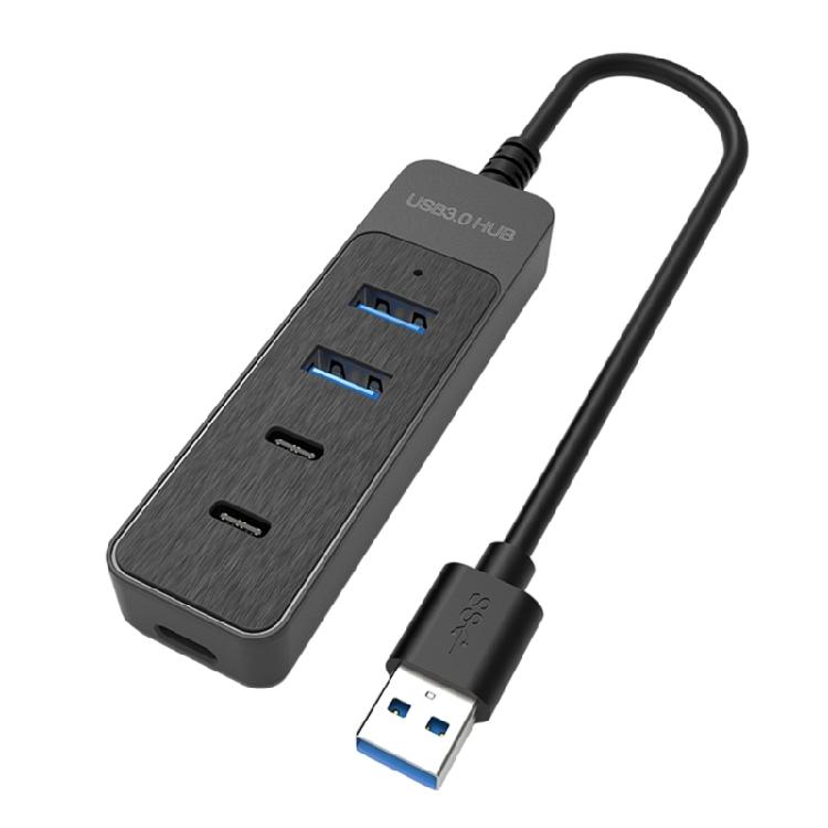 Plastic USB Hubs 4 Port USB3.0 USB2.0 Fast Speed Data Transfer Solution for Enhanceds Productivity In Work Environment