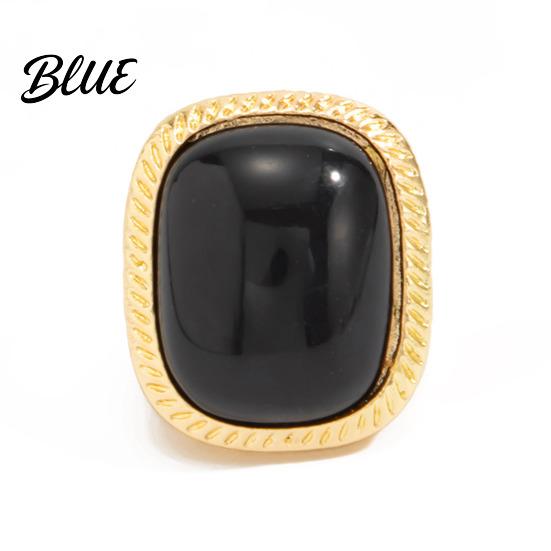 Vintage Style Ring/Earrings Women Ring/Earrings with Large Square Stone Retro