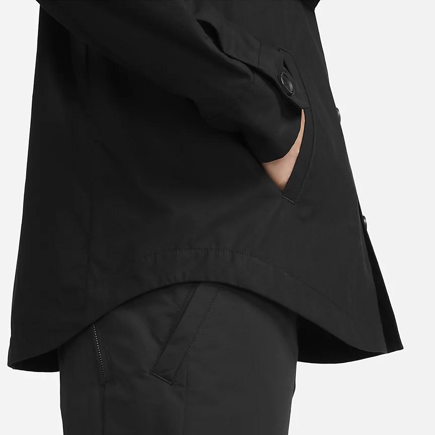 Nike Solid Color Shirt Jacket Men Jackets Black DH2898-010