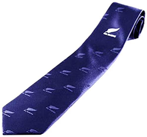 [NZSM] All Blacks Official Design Tie [Center Logo Crest - Navy] AB Logo Rugby New Zealand National Team Official Business Formal Gift #2