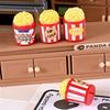 10Pcs Dollhouse Miniature Simulation Popcorn Bucket Model Micro Landscape Ornaments Doll House Accessories Kids Pretend Toy Gift