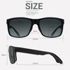 Maxjuli Square Oversized Sunglasses For Big Heads Men Retro Vintage Sun Glasses Uv Protection Fishing Eyewear 8105
