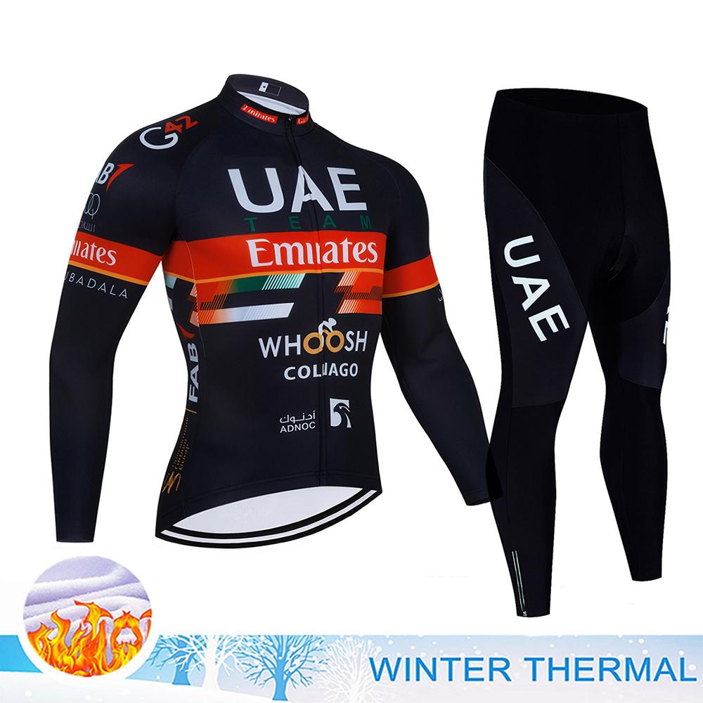 Cycling Clothing Man Winter Thermal Fleece Cycling Jersey Man Men s Bicycles Road Bike Jerseys Cycle Jersey Set Sport Suit Asian sizes - S
