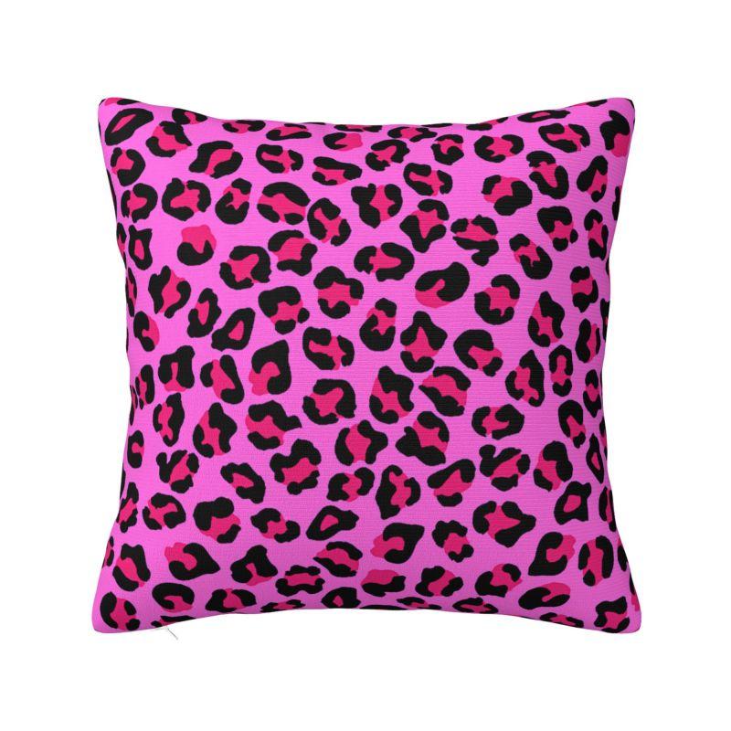 Custom Leopard Print Pillow Case Decoration Luxury Animal Skin Outdoor Cushions Square Pillowcase