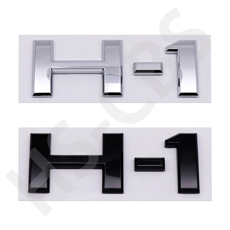 CMQW3 3D ABS H-1 Emblem Stickers H1 Letter Word Badge For Hyundai Starex Car Styling Auto Body Decaorative Sticker Decal Accessories