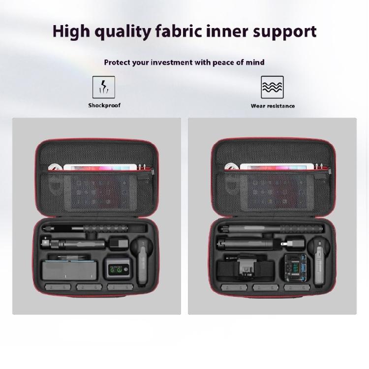Organized Camera Carrying Case Bag for 360 X5 X4 Featuring Shock Absorbing Structure and Quickly Access Pocket