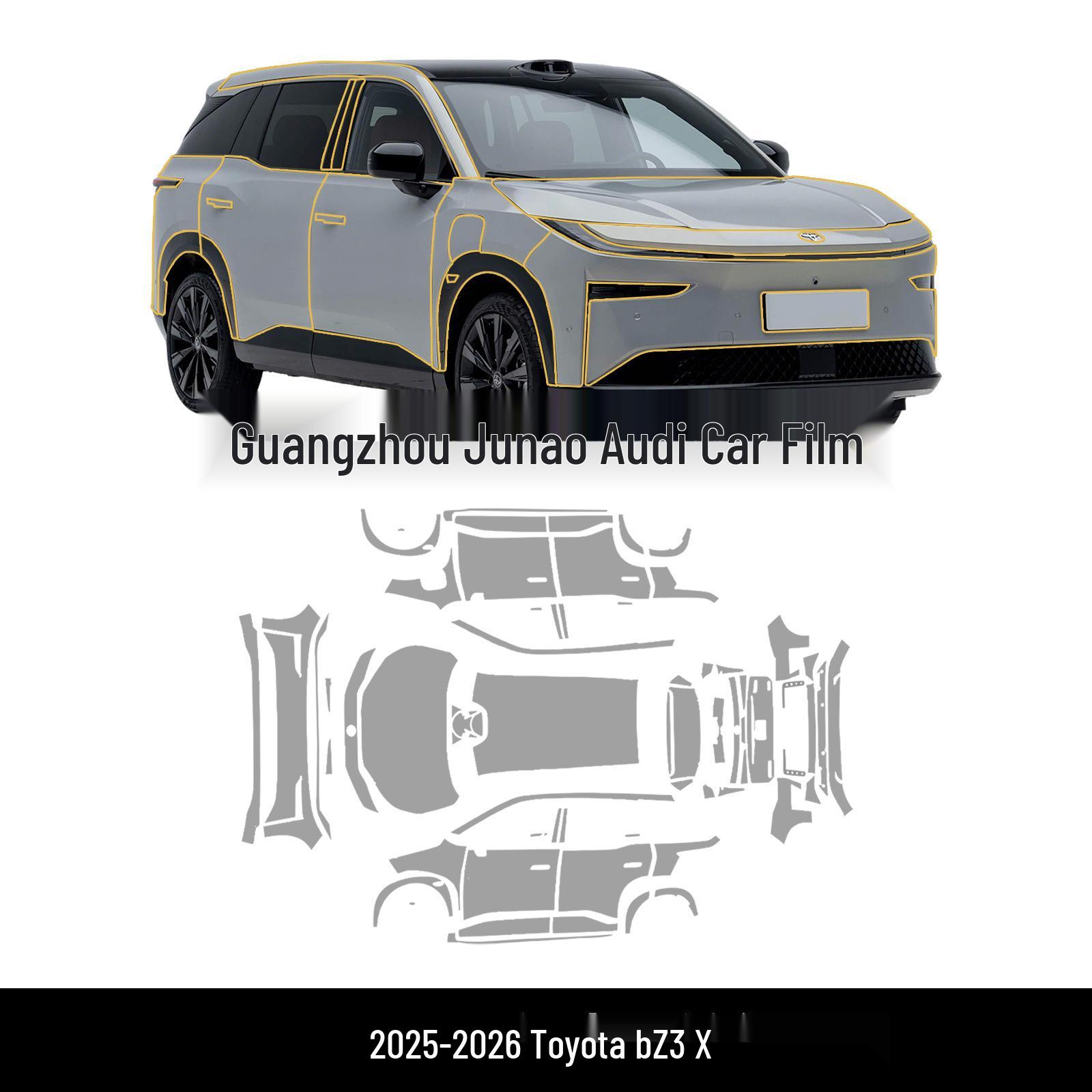 

2025-2026 Toyota Raize 3X Pre-Cut TPU Matte Car Film with Self-Healing TPU 7.5MIL Glossy Car Film