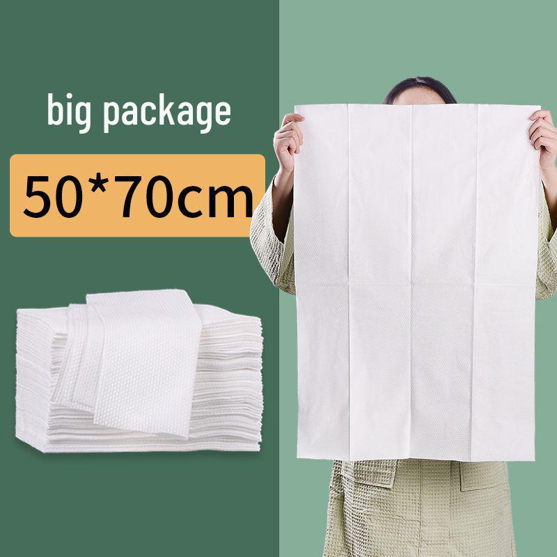Extra Thick Disposable Bath Towels - 100 Individually Packaged for Adults