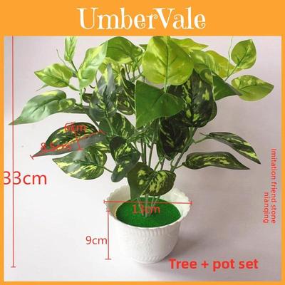 Pothos Evergreen Artificial Green Plant Pot With Realistic Foliage For Home Decor And Photography Props