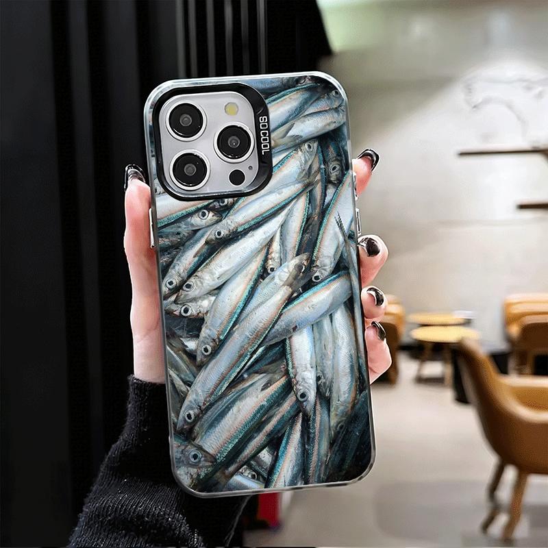 Discounted Salted Fish Soft Phone Case for iPhone 15 16 17 Pro Max 17Air 16E 14 Plus 13 12 Mini Shockproof Cover Back Shell