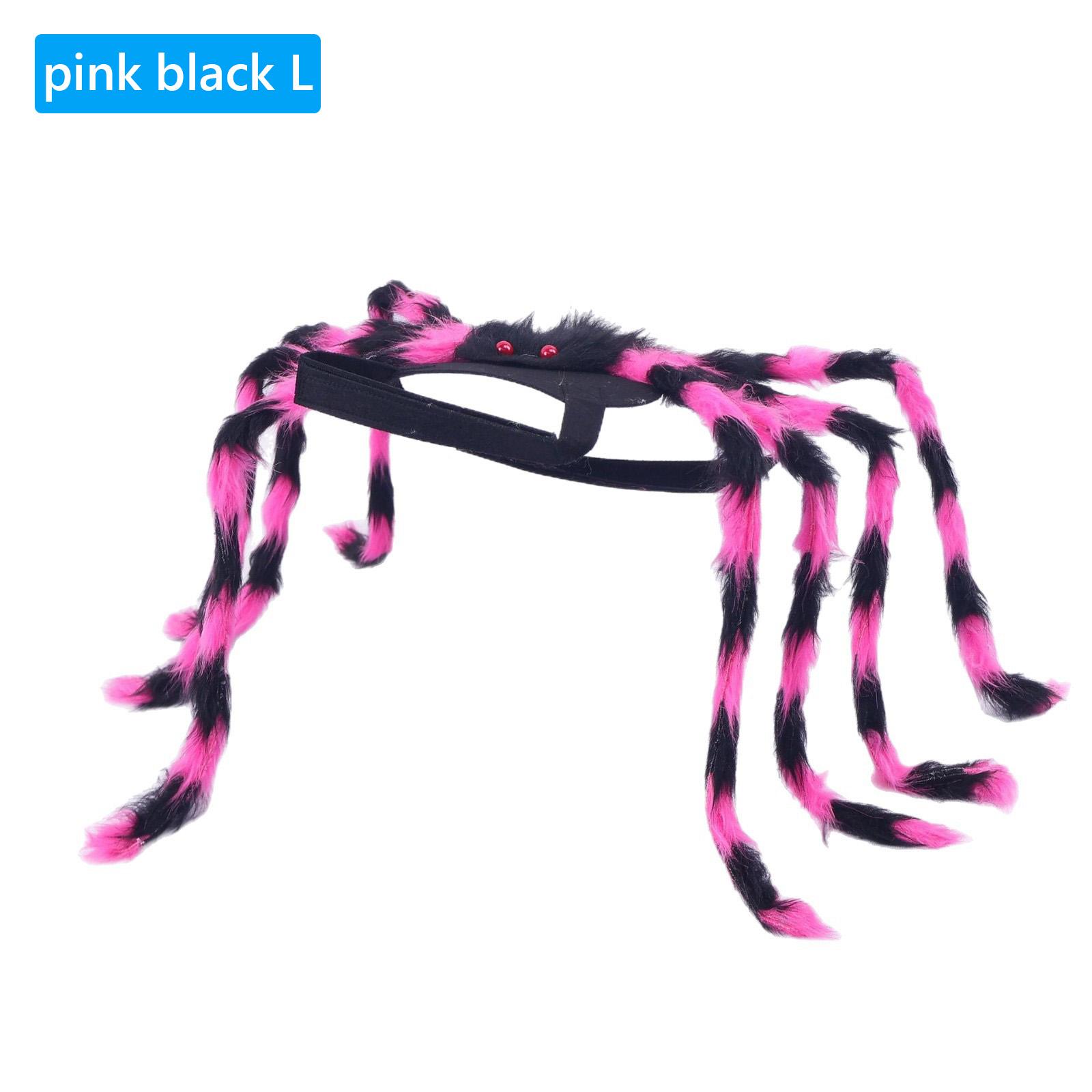 Dog Halloween Costumes Adjustable Strap Pet Spider Costume Furry Dog Spider Costume for Cat Pet Halloween Party Cosplay S