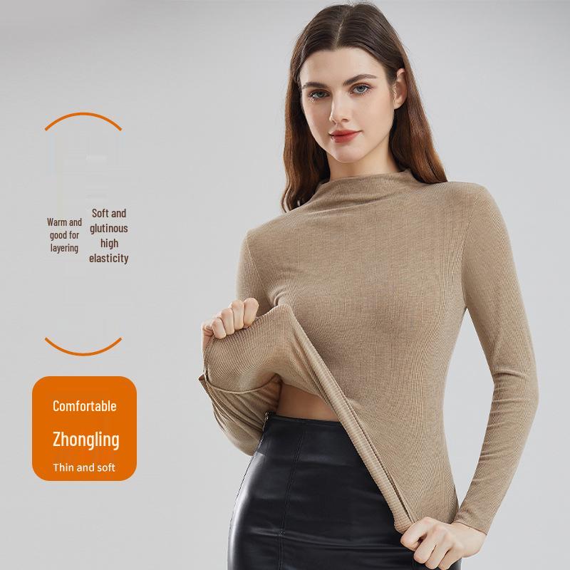 Seamless High-Neck Slim Fit Women's Autumn/Winter Warm Base Layer Innerwear