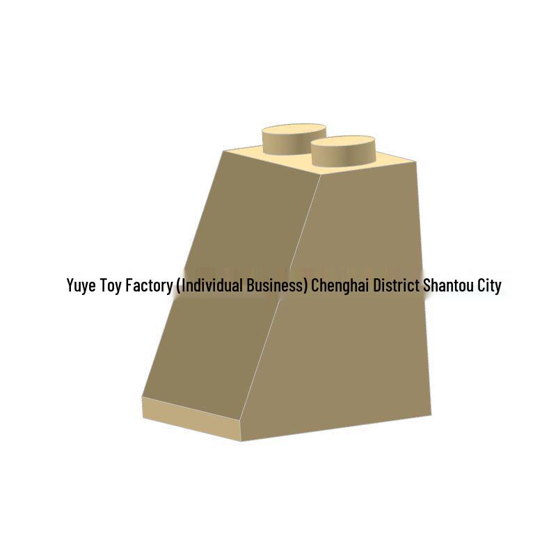 Small Particle-Compatible DIY 2x2x2 Slope Brick Educational Building Block Parts