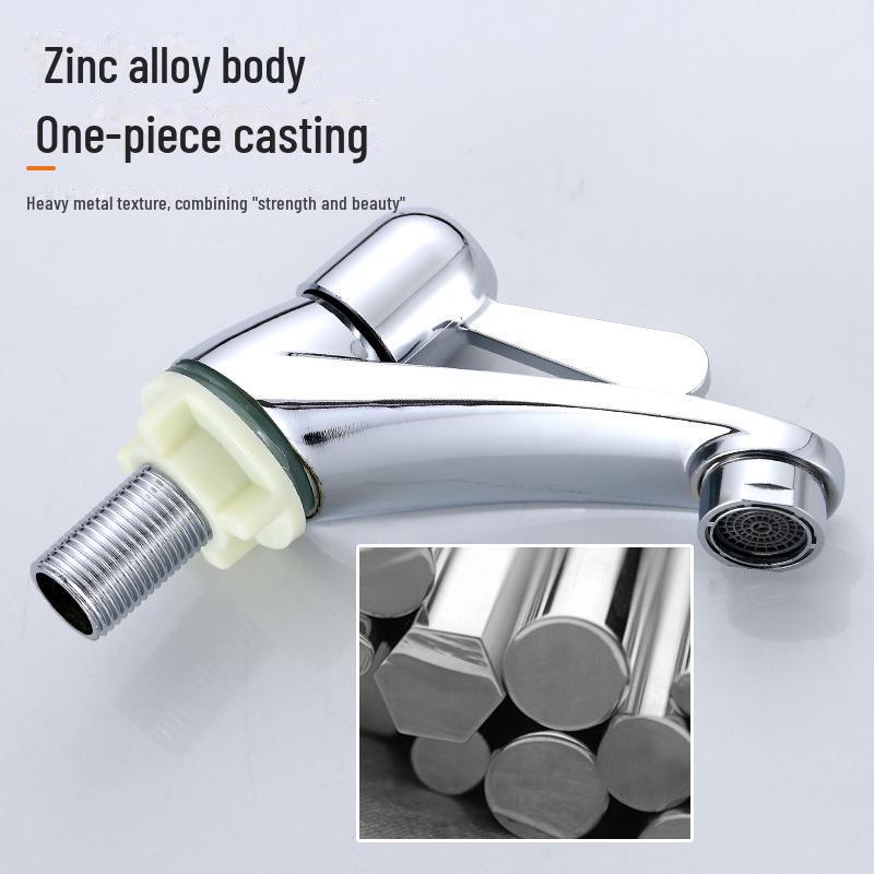 98 Single Cold Water Faucet for Wash Basin - Quick Open 4 Points Pedestal Design
