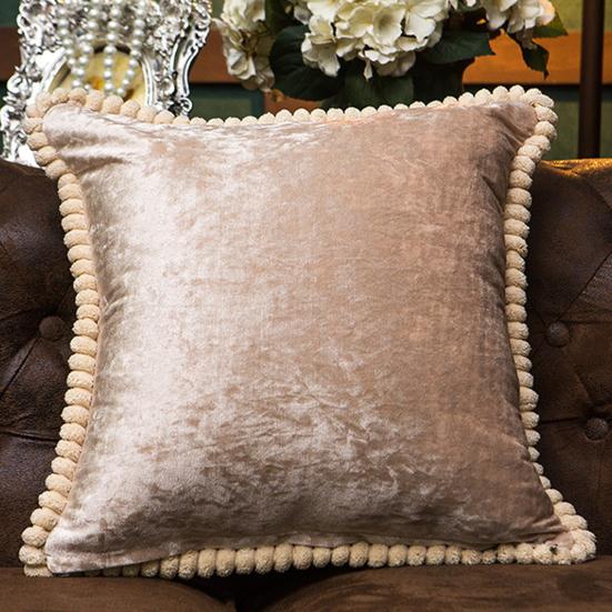 Pillowslip Embroidery Pattern Car Interior Ornaments Silk Satin Sofa Couch Cushion Cover