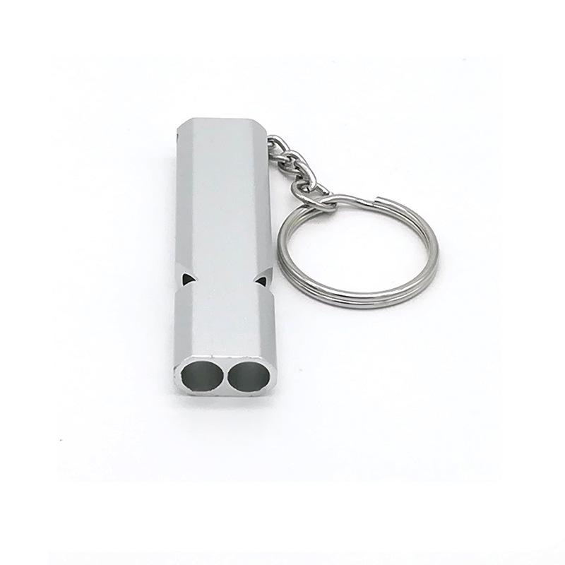 Double-Hole High-Pitched Outdoor Whistle for Sports Training and Survival