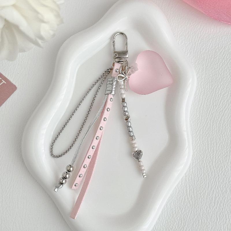 1Pcs Beach Vacation Style Seashell Keychain With Mini House, Starfish, And Ribbon Hanging Accessory, Fresh Summer Bag Charm