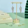 UNICRAFTALE 20Pcs 2 Colors 304 Stainless Steel Clip-on Earring Findings with Horizontal Loops and 20Pcs Comfort Silicone Pads Hoop Earring for