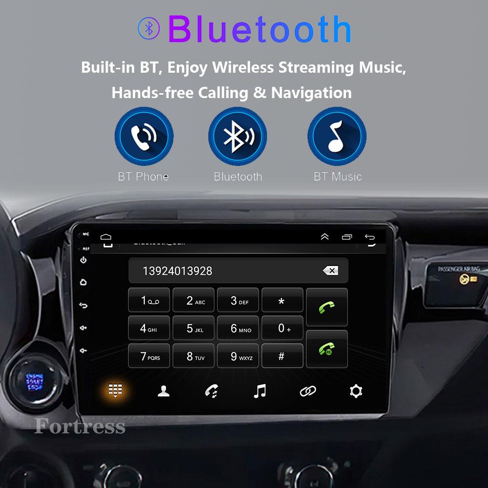 8 Core Android13 Auto Car Radio Multimedia For Toyota Hilux Pick Up AN120 2015 - 2020 LHD Stereo Carplay GPS Navigation No DVD