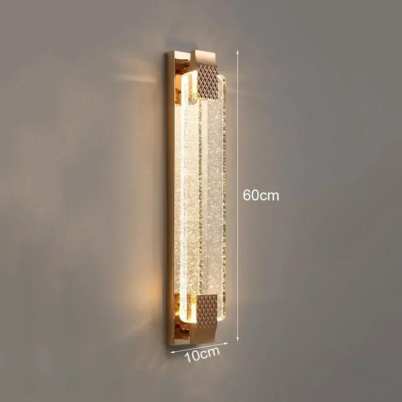 Nordic luxury bubble wall lamp living room bedroom LED crystal lamp TV background decoration modern home lighting fixtures