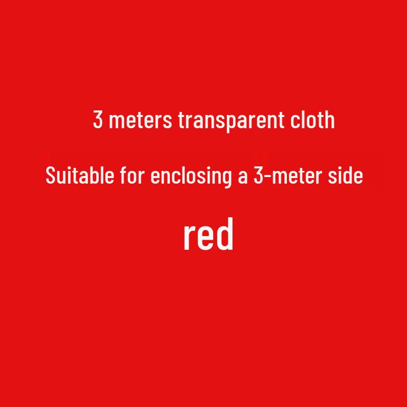 Transparent Tent Side Panel: Windproof & Waterproof Outdoor Canopy Enclosure with Thick Fabric and Durable Edging