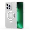 For iPhone 15 Pro Magnetic Phone Case TPU+PC Kickstand Matte Cover Compatible with MagSafe