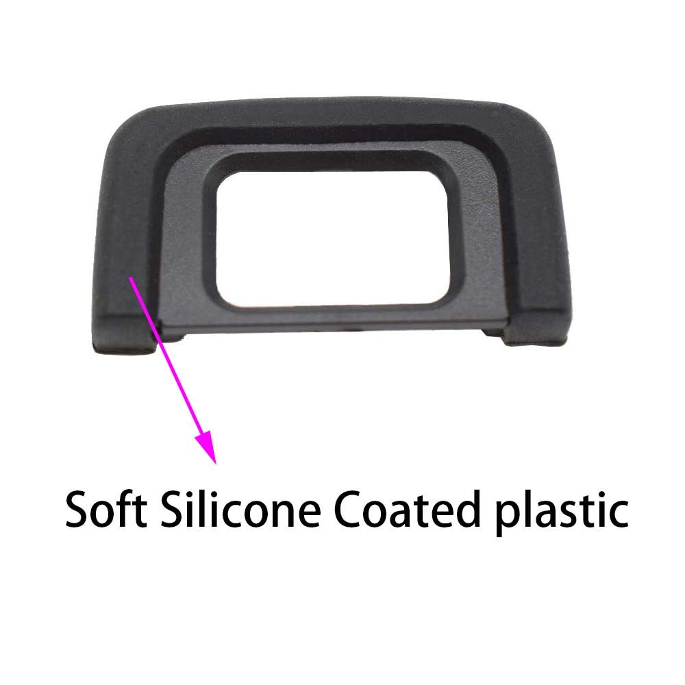 ULBTER Compatible Replacement Eyecup Eyepiece for D5200 Eyepiece Viewfinder Hot Shoe Cover DK-25 D5300, D5100, D3500, D3400, D3200, D3300, D3100,