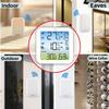 Digital Refrigerator Thermometer with Dual Wireless Sensors High Low Temperature and Humidity Monitoring Alarm