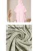 Unisex Quick-drying Hooded Beach Bathrobe Poncho - Coral Fleece Surf & Swim Changing Towel