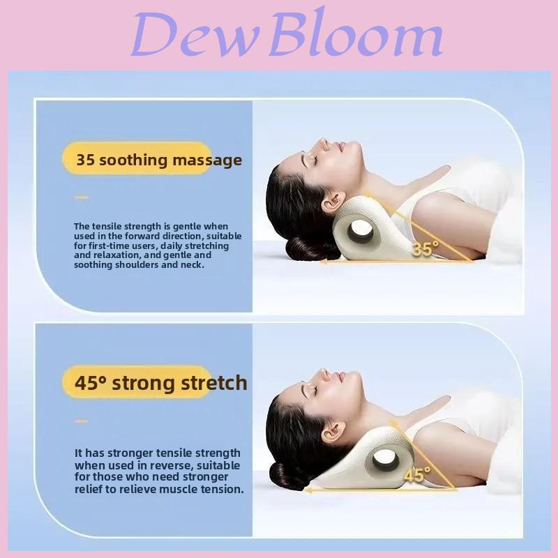 Neck Traction Massage Pillow With Stretching For Office Workers And Home Use
