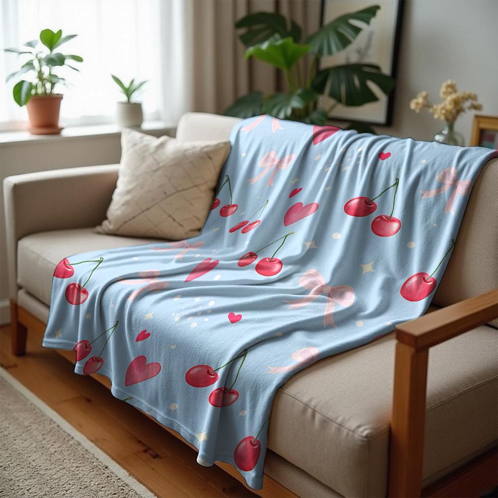 Skull Rose Lattice Anime Cartoon Flannel Blanket Soft Warm Throw for Bedroom Sofa Car Kids Holiday Gift