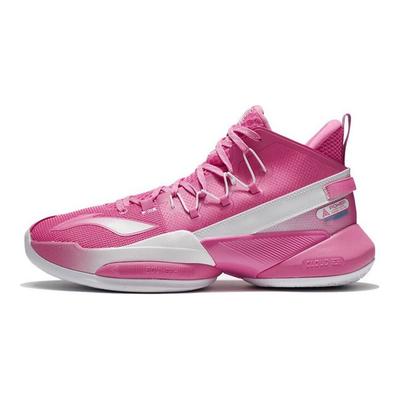 Air Strike 8 V2 Fabric Synthetic Leather Durable Breathable Mid-Top Basketball Shoes Men Sneakers Azalea-Pink ABPS001-5