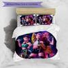 3pcs Kpop Hunter8 pattern bedding set duvet cover set includes duvet cover &pillowcases, perfect all season bedroom decoration & gift