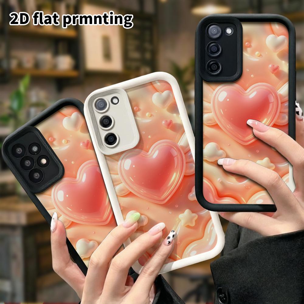 Phone Case: 2D flat, fits Samsung Galaxy A34 A35 M05 M06 S20 S22 S21 FE Plus 5G, comes with winged heart, perfect Christmas and Halloween holiday gift