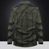 2024 Men's Winter Fleece-Lined Plaid Shirt – Plus Size, Long Sleeve, Casual Cotton Trendy Shirt