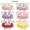 Embroidered Colorful Flower Bracelets Adjustable Rope Boho Weave Bracelet  Women Girls